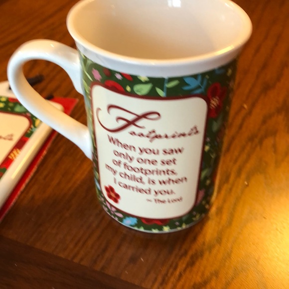 NWT Footprint Daily Blessings Ceramic Gift Set Mug Wall Plaque NEW IN BOX!!! - Picture 4 of 8